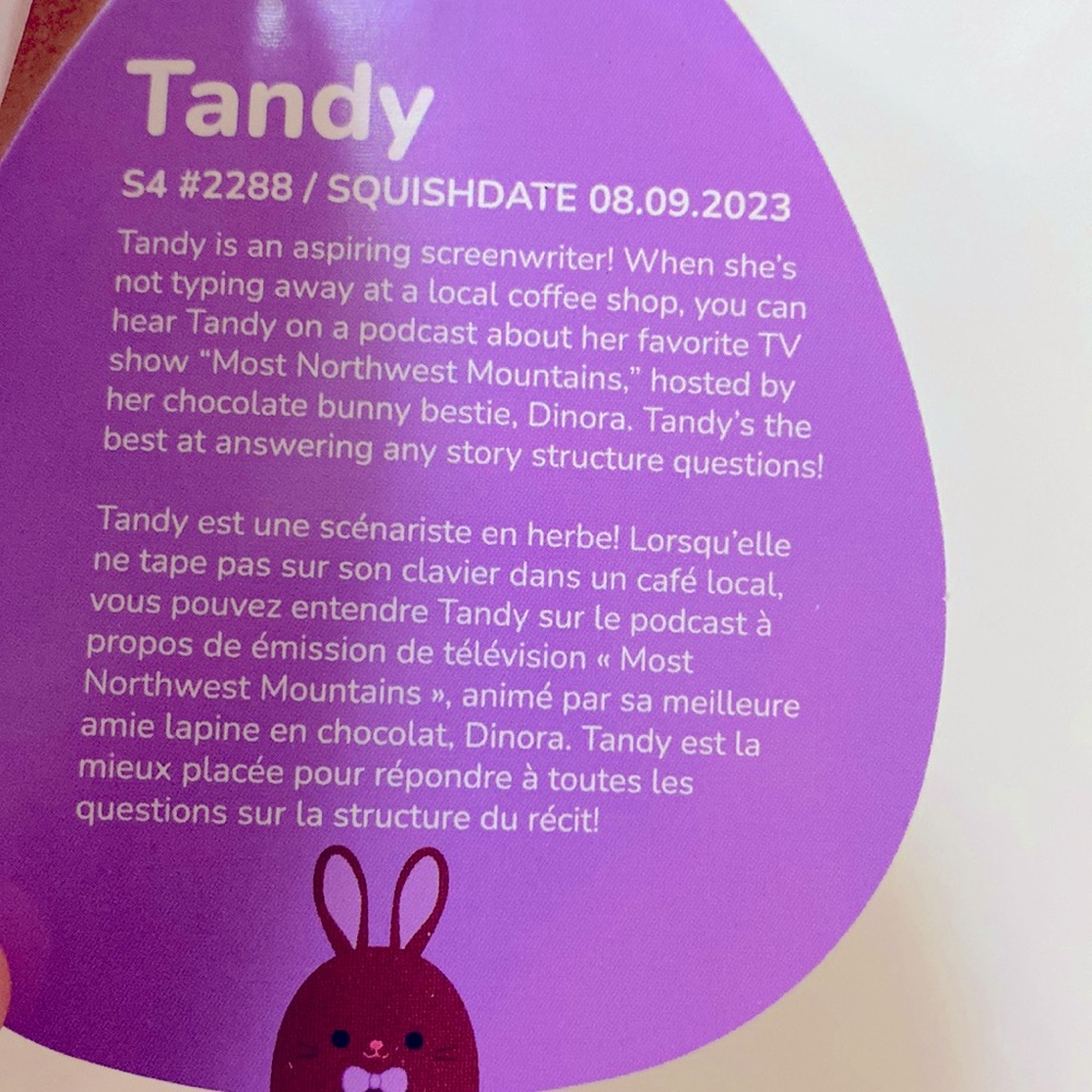 NWT Squishmallows 4” Easter Tandy the Chocolate Bunny. - Picture 5 of 5